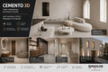 Nikkolor Cemento 3D wall and ceiling system components