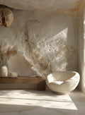 Nikkolor Cemento Roccia hand-sculpted rock-effect decorative wall