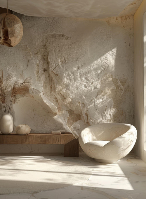 Nikkolor Cemento Roccia hand-sculpted rock-effect decorative wall