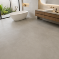 Finished MicroCem-FB bathroom floor in a contemporary bathroom